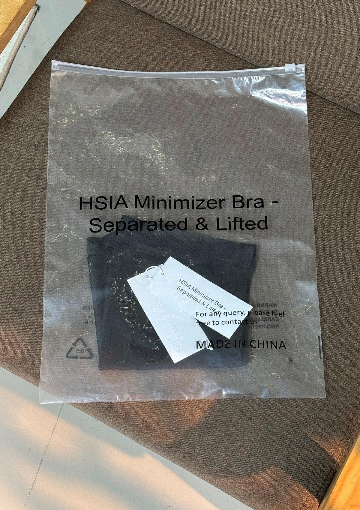 HSIA Minimizer Bra – Separated & Lifted High Rise Lace Flora Underwear