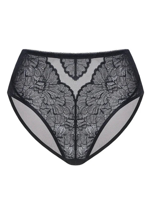 HSIA Blossom Lace Black Bikini Underwear