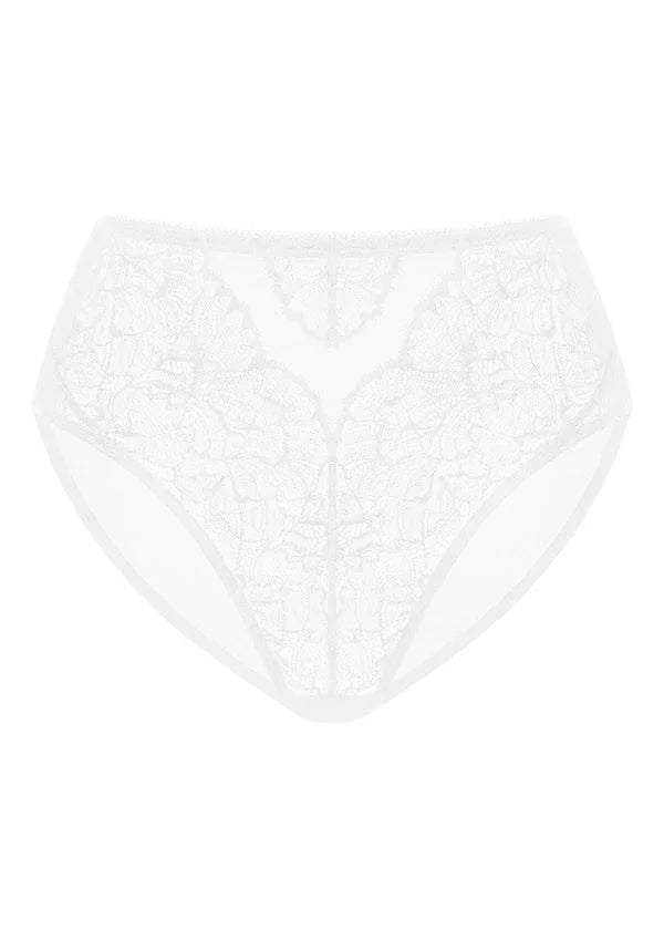 HSIA Blossom Lace White Bikini Underwear