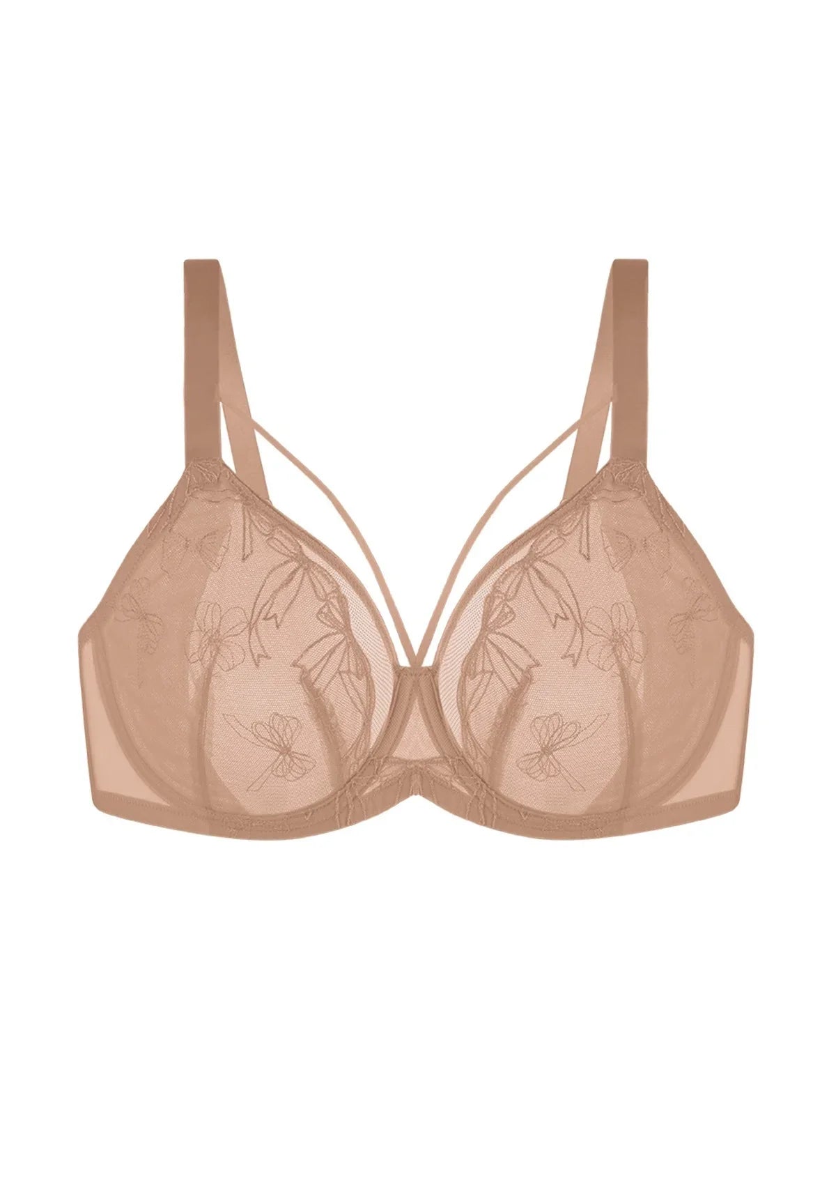 HSIA Renna Holiday Edit Embroidery Red Underwire Bra