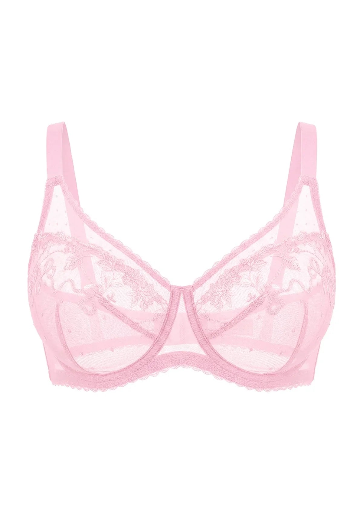 Ophelia Embroidered Lace Full Coverage Unlined Bra