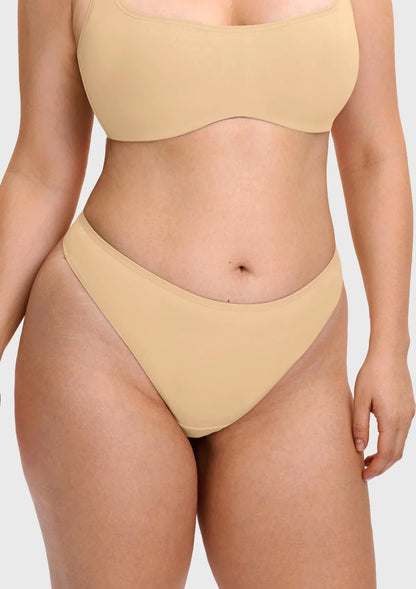 Vespera Smooth Seamless High-Cut Underwear - HSIA