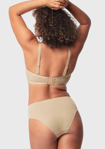 Leopard Unlined Strapless Minimizer Bra