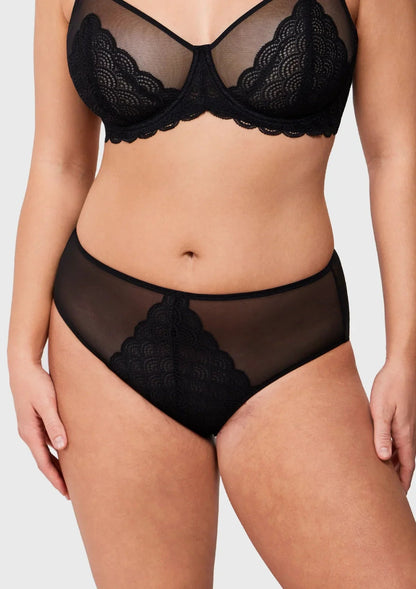 Sandwich Air cup Mesh Lace Panty Women Underwear