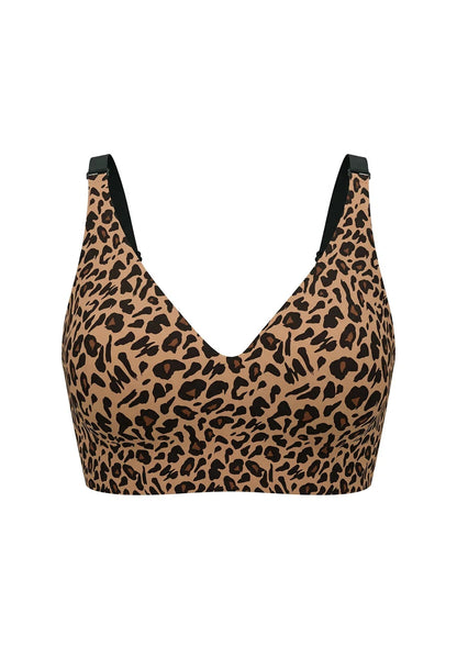 V-Neck Seamless Wireless Push Up Support  Multi-way Strap Bra