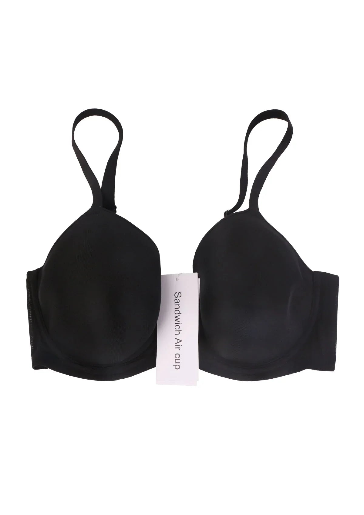 Sandwich Air Cup Smooth Mesh Lightly Padded Full Coverage Underwire T-Shirt Bra
