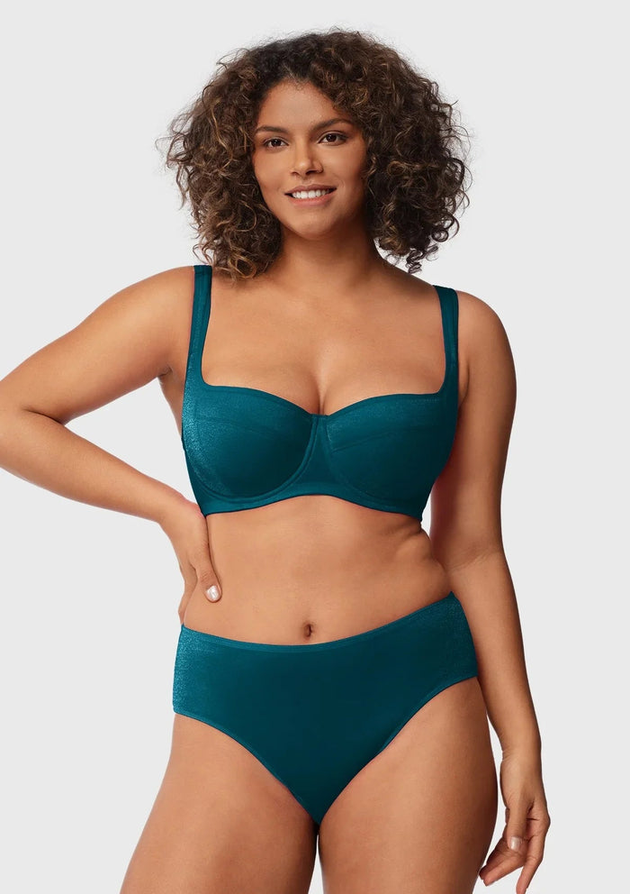 Starry Night Lightly Lined Lightly Padded Plus Size Balconette Bra