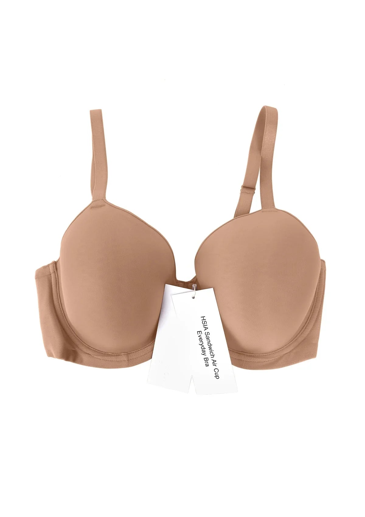 HSIA Sandwich Air Cup Full Coverage T-Shirt Everyday Bra