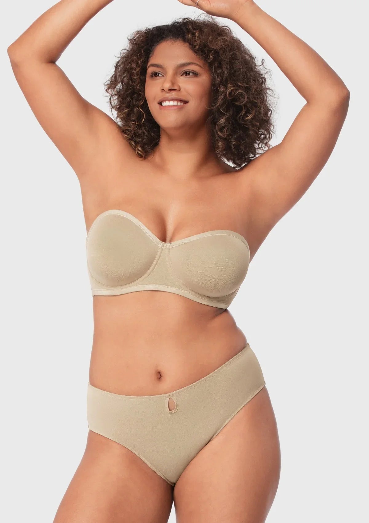 Leopard Unlined Strapless Minimizer Bra