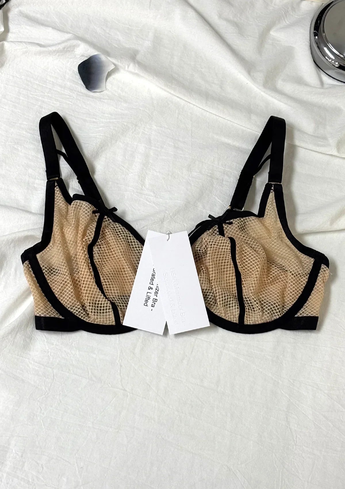HSIA Minimizer Bra – Separated & Lifted Punk Chic Strappy Unlined Balconette Bra