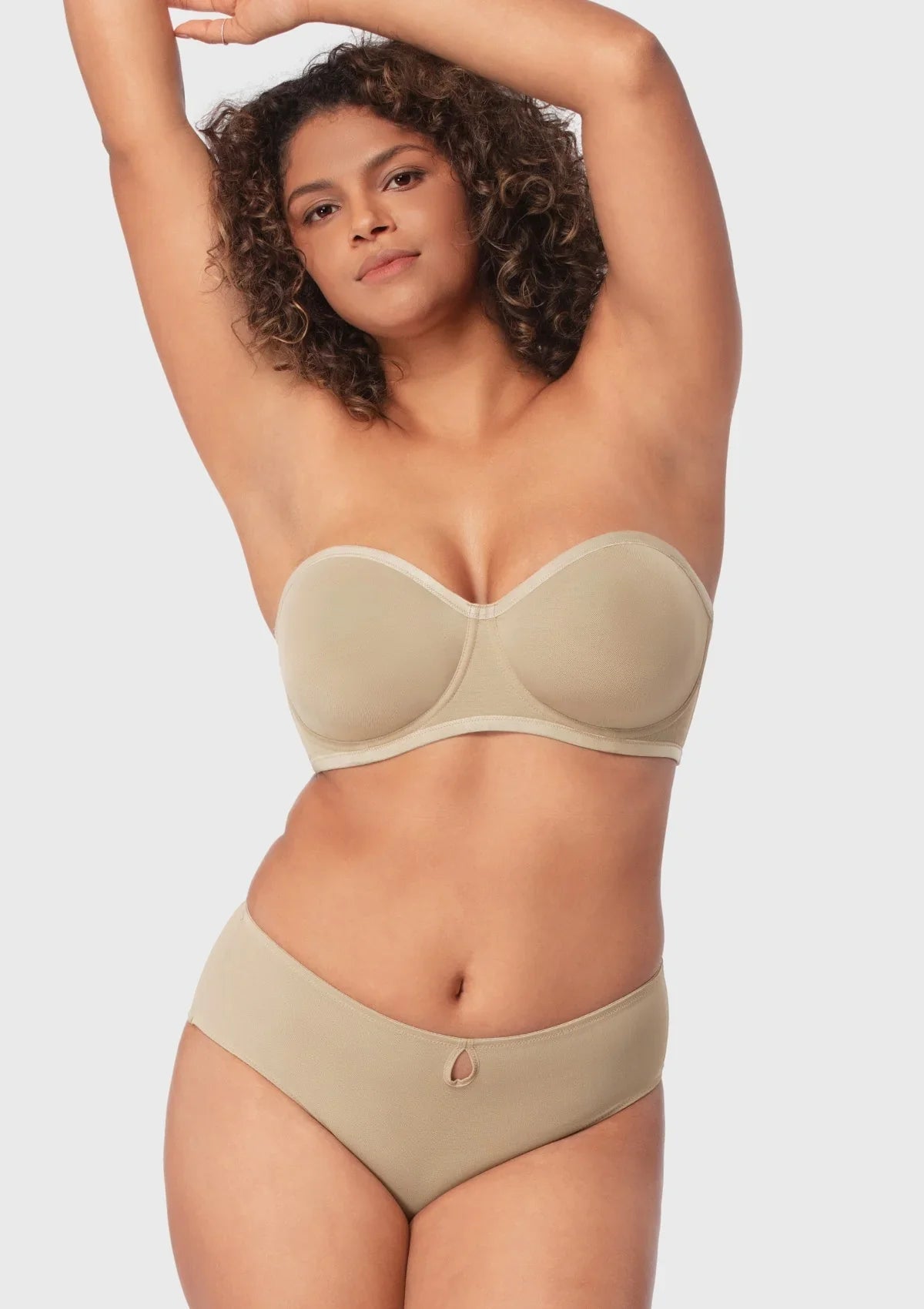 Leopard Unlined Strapless Minimizer Bra