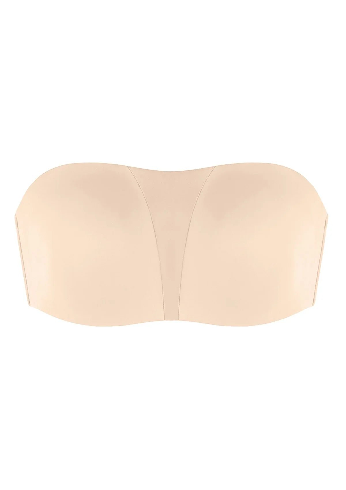 Fiery Unlined Seamless Comfort Underwire Plus Size Bandeau Strapless Coffee Bra