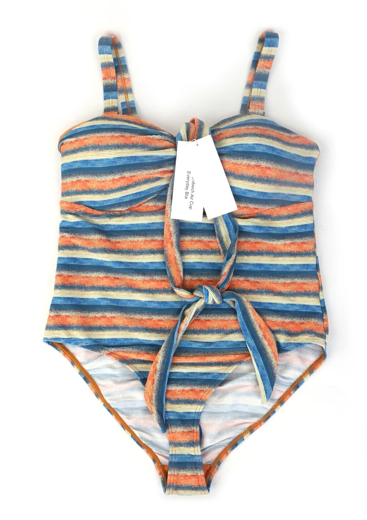 HSIA Sandwich Air cup V-wire Plunge Textured Two-piece Bikini Set