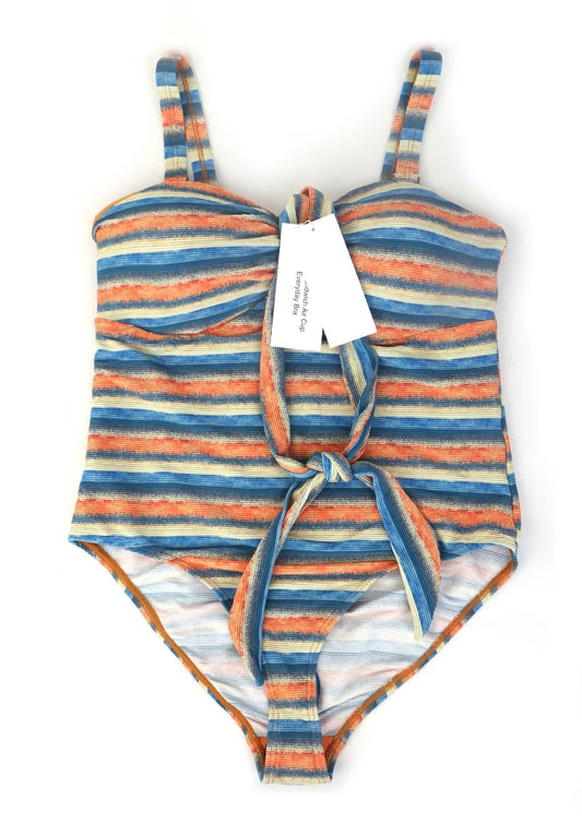 HSIA Sandwich Air cup V-wire Plunge Textured Two-piece Bikini Set