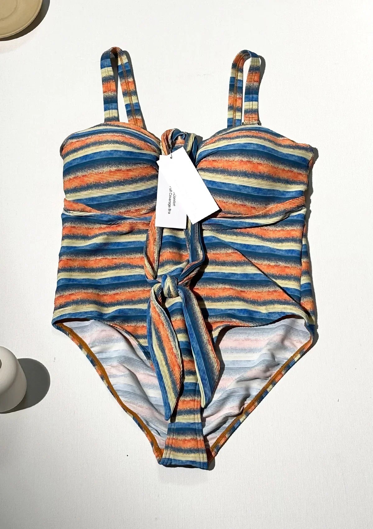 HSIA CoolComfort Multiway Multi-colored Striped One-piece Swimsuit