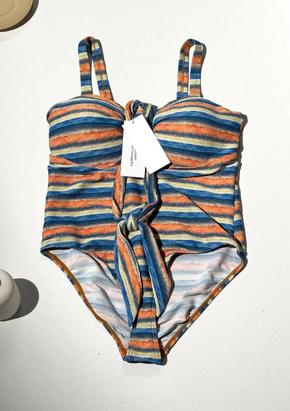 HSIA CoolComfort Multiway Multi-colored Striped One-piece Swimsuit