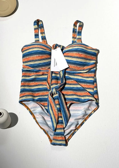 HSIA Enchante Multiway Multi-colored Striped One-piece Swimsuit