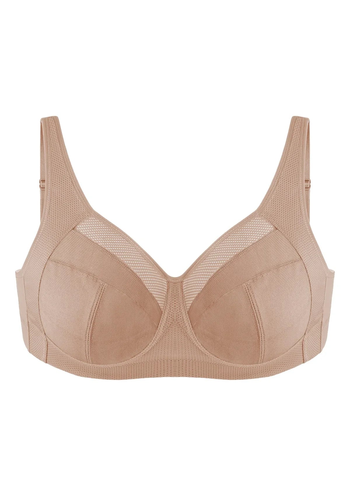AiryComfort Full Coverage Unpadded WireFree Minimizer Bra