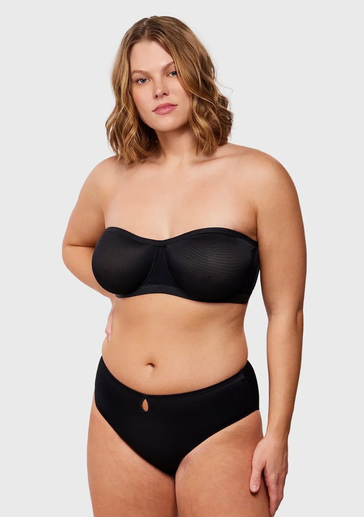 Leopard Unlined Strapless Minimizer Bra