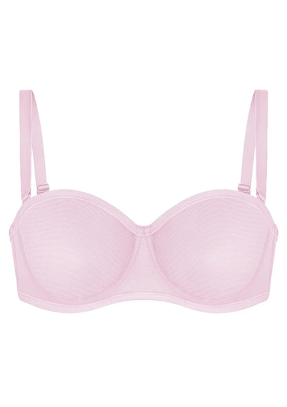 Leopard Unlined Strapless Minimizer Bra