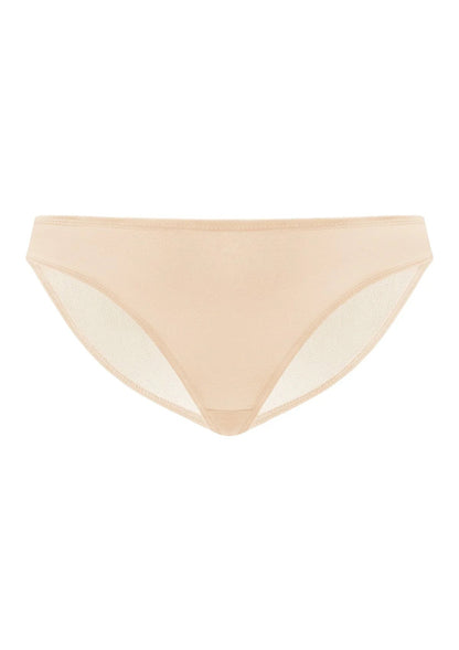 Billie Smooth Beige Sheer Mesh Bikini Underwear