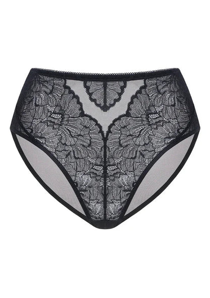 HSIA Blossom Lace Black Bikini Underwear