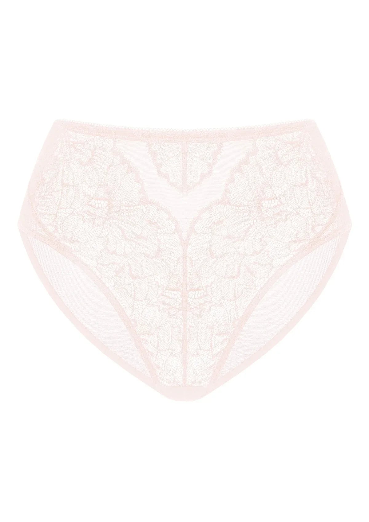 Blossom High-Rise Dusty Peach Lace Brief Underwear