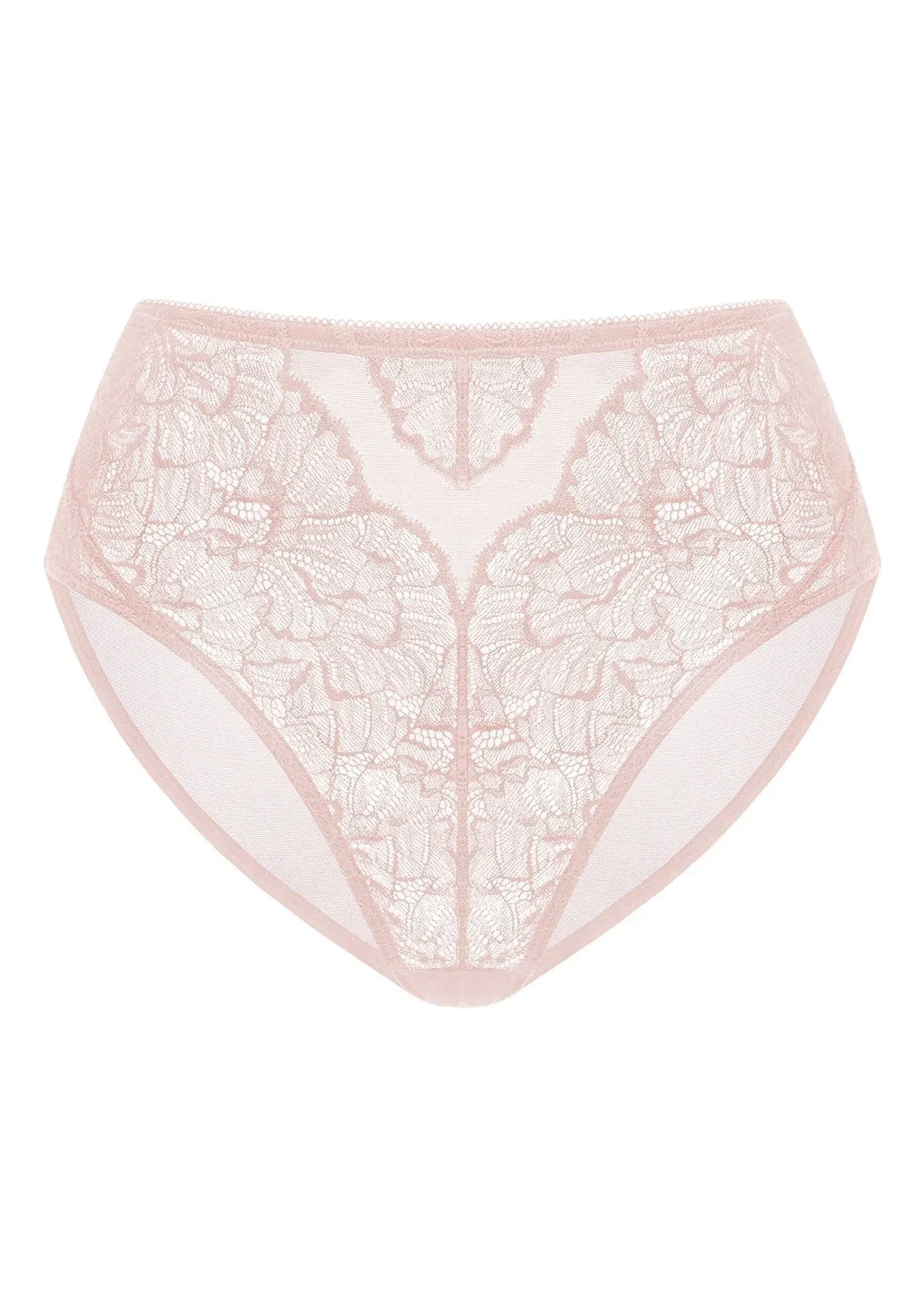 Blossom High-Rise Dark Pink Lace Brief Underwear