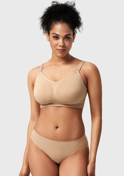 ComfyCare Seamless Full Coverage Wireless Padded Nursing Maternity Bra