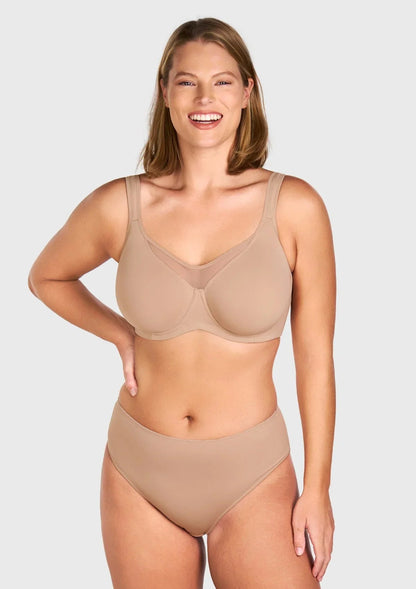 CoolComfort Smoothing Unlined Underwire Minimizer Bra