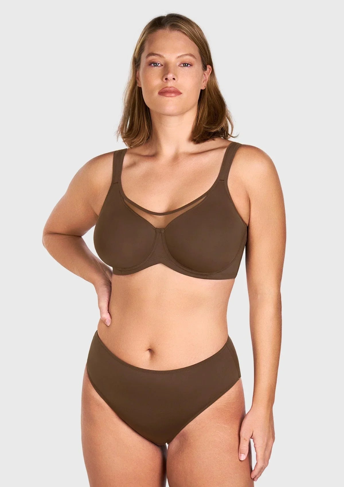 CoolComfort Smoothing Full Coverage Unlined Underwire Minimizer Bra