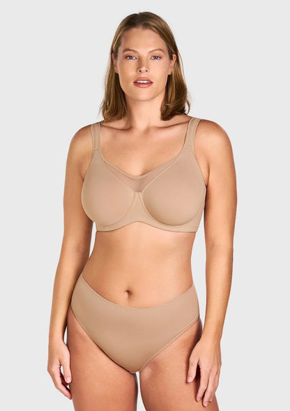 CoolComfort Smoothing Unlined Underwire Minimizer Bra