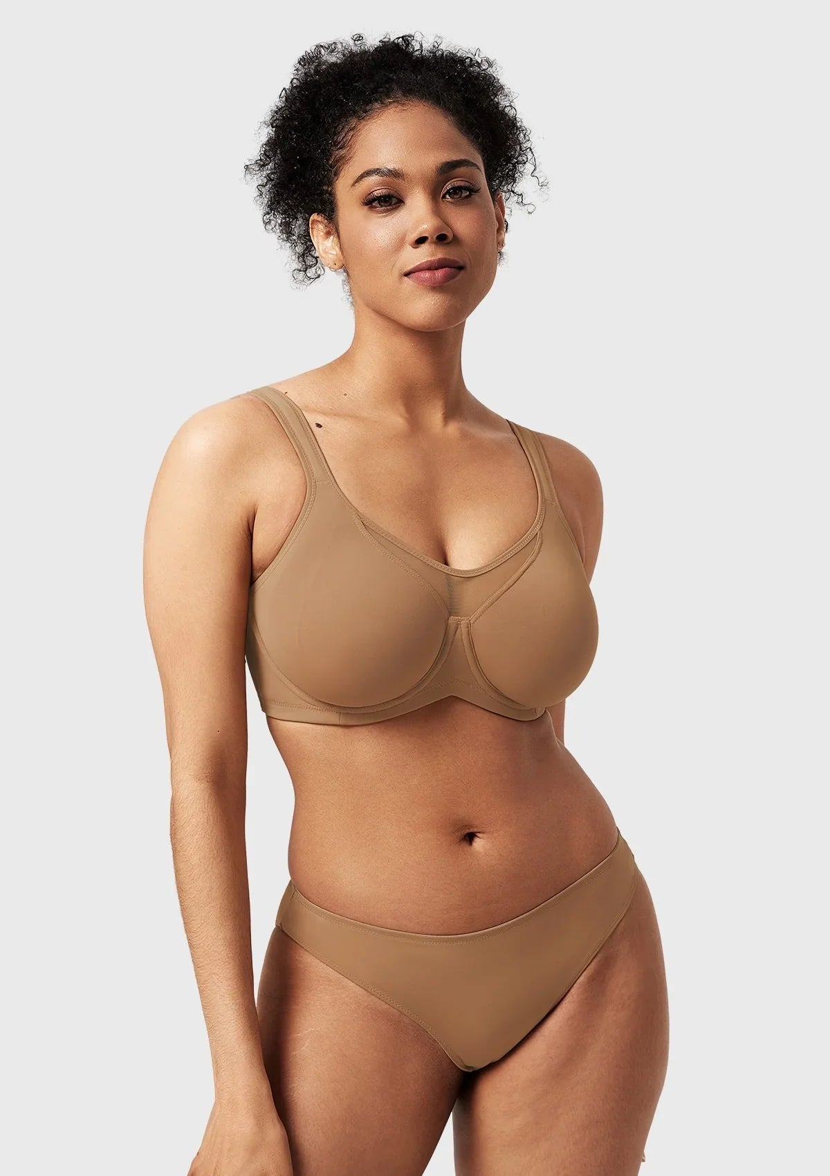 CoolComfort Smoothing Full Coverage Unlined Underwire Minimizer Bra