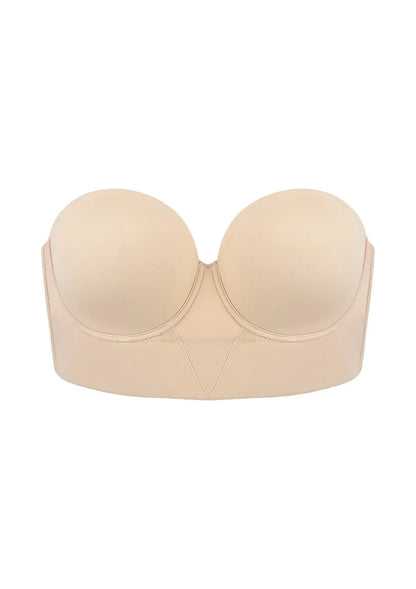 Daisy Smooth Lace Lightly Padded Longline Underwire Strapless Balconette Bra