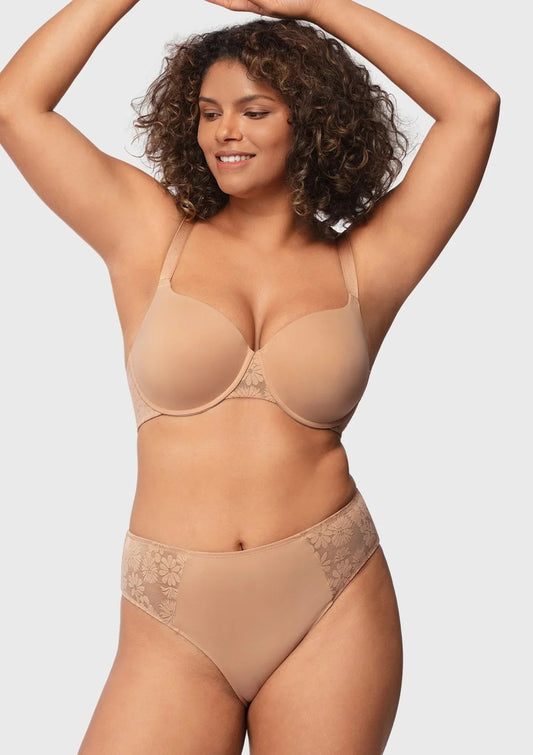 Daisy Smooth Lace Lightly Padded Racerback Underwire T-shirt Bra