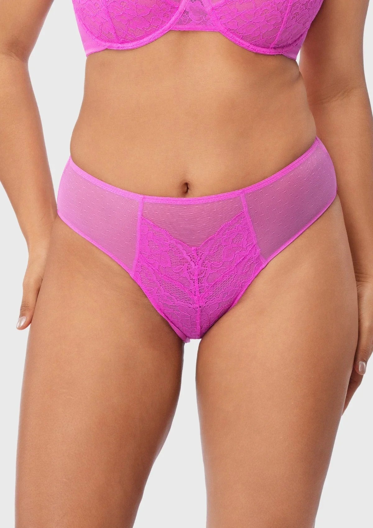 Enchante High-Rise Lace Brief Underwear