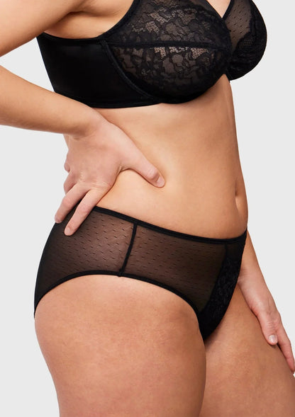 Enchante High-Rise Lace Brief Underwear