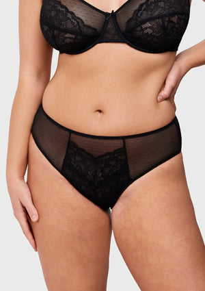 Enchante High-Rise Lace Brief Underwear
