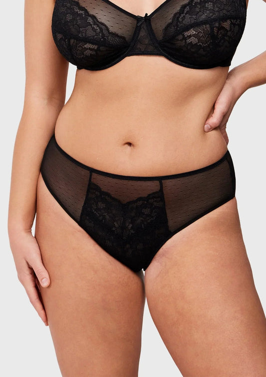 Enchante High-Rise Lace Brief Underwear