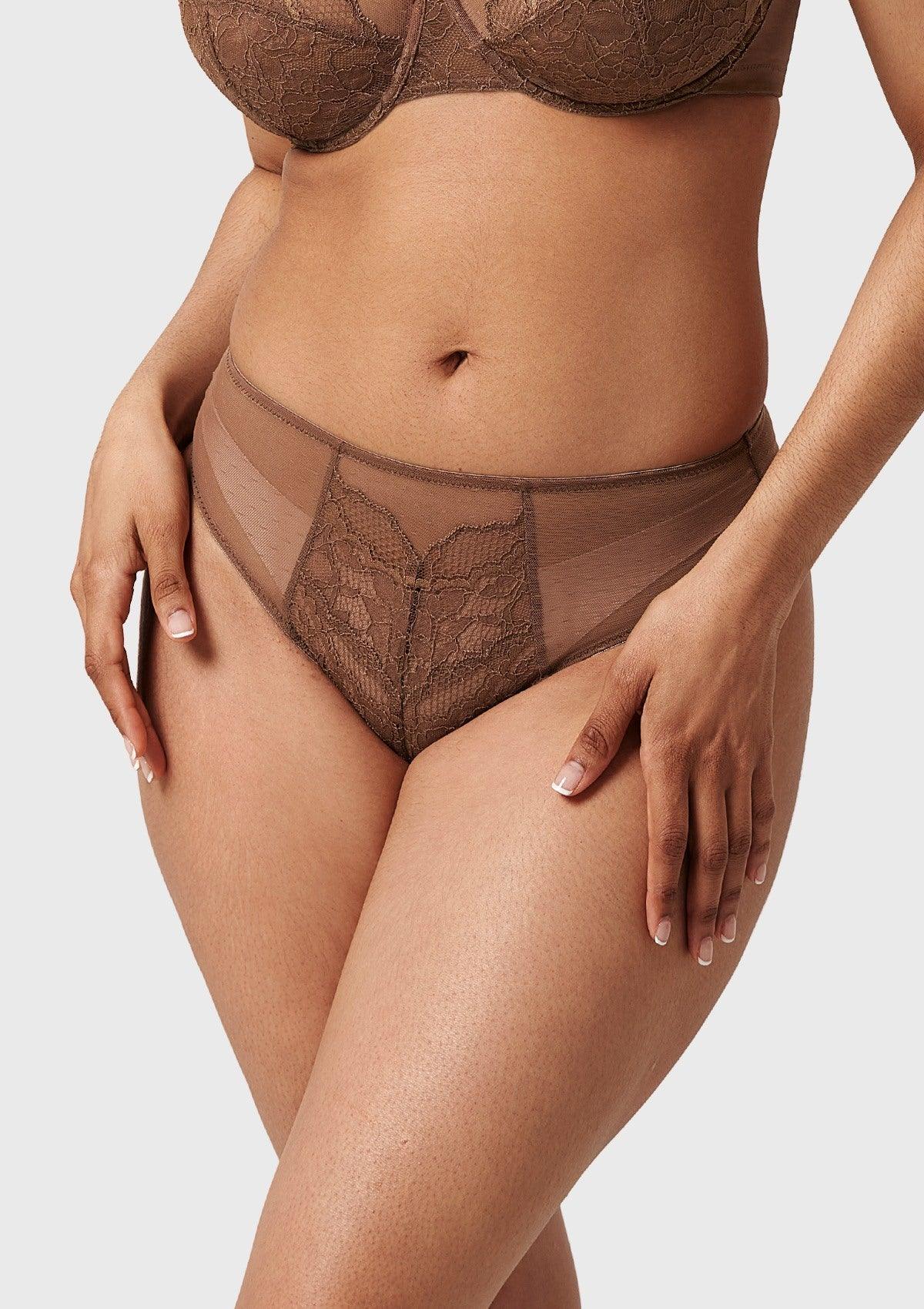Enchante High-Rise Lace Brief Underwear