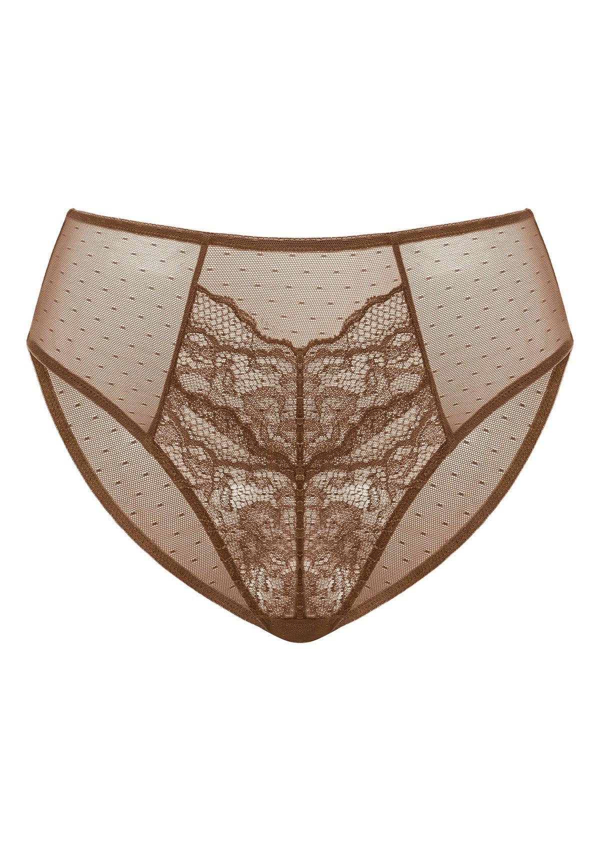 Enchante High-Rise Lace Brief Underwear