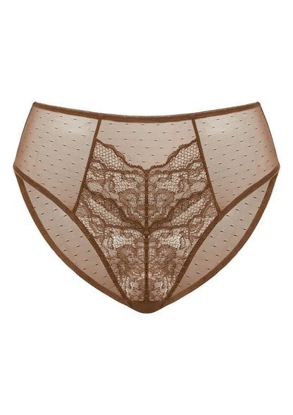 Enchante High-Rise Lace Brief Underwear
