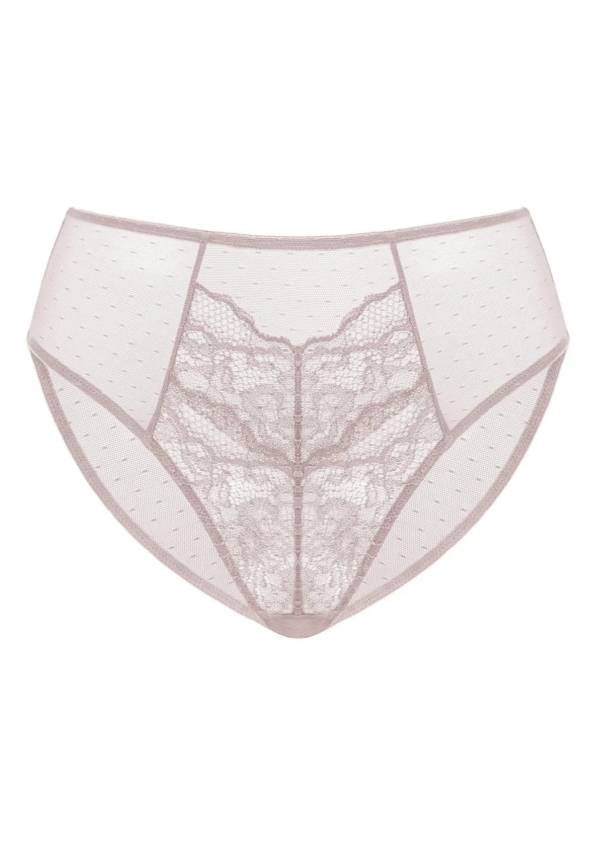 Enchante High-Rise Dark Pink Lace Brief Underwear