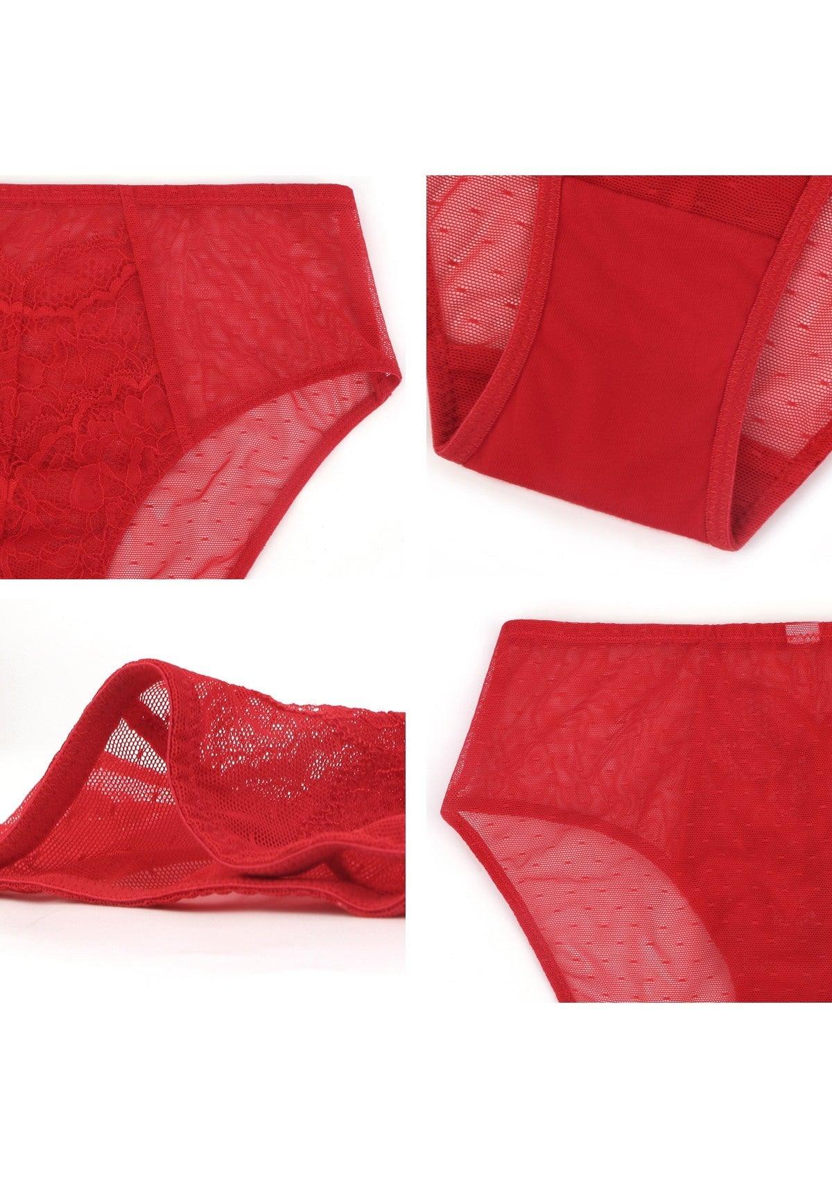 Enchante High-Rise Lace Brief Underwear