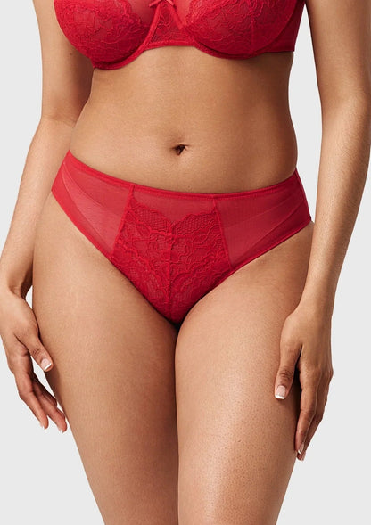 Enchante High-Rise Lace Brief Underwear