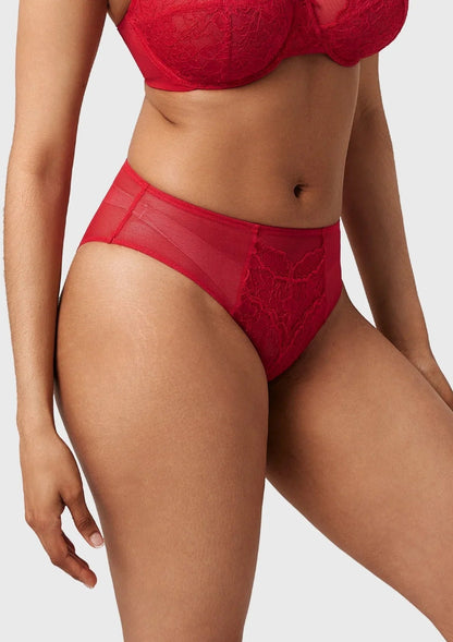 Enchante High-Rise Lace Brief Underwear