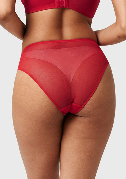 Enchante High-Rise Lace Brief Underwear