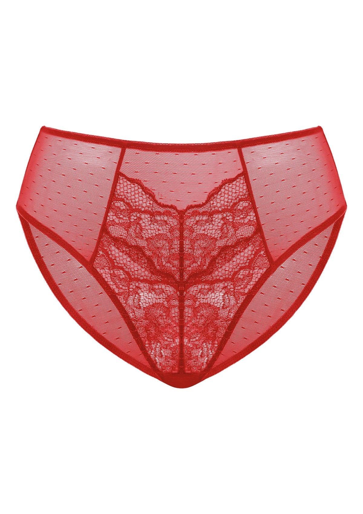 Enchante High-Rise Lace Brief Underwear
