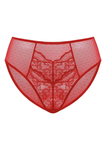 Enchante High-Rise Lace Brief Underwear
