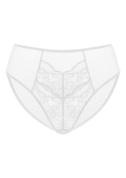 Momship Enchante High-Rise White Lace Brief Underwear